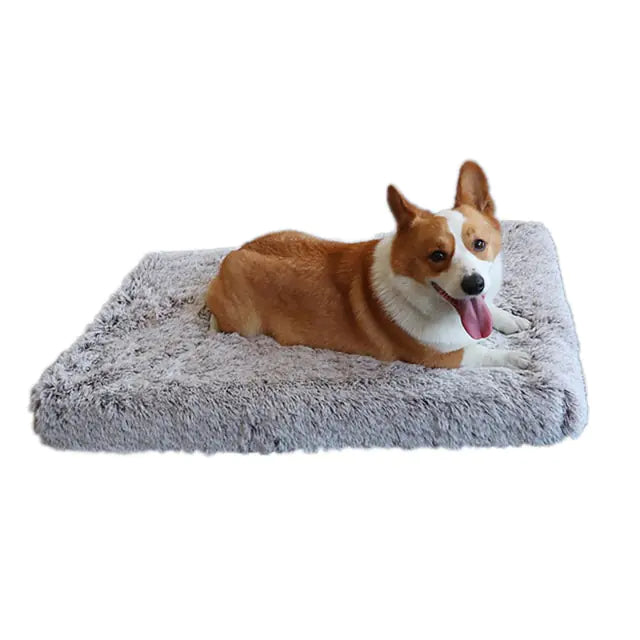 Fluffy Comfy Plush Washable Dog Bed