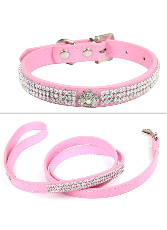 Adjustable Leather Pet Collar 